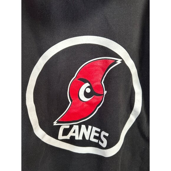 Hurricanes Football Hoodie Youth size Large Black & Red Pullover Sportwear - Picture 4 of 11